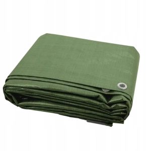 MOCNA PLANDEKA 90g/m2 5m x 6m ZIELONA     