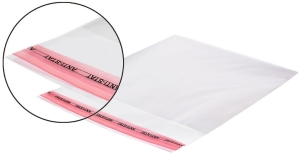 Woreczki z taśmą klejącą 35,00cm x 40,00cm